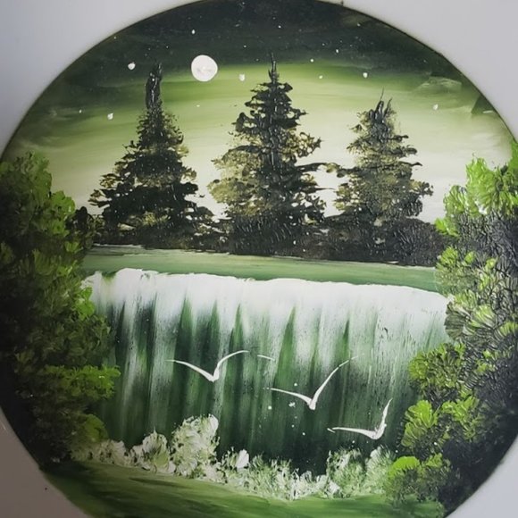 Hand painted decorative plate art artwork decor - Picture 6 of 8
